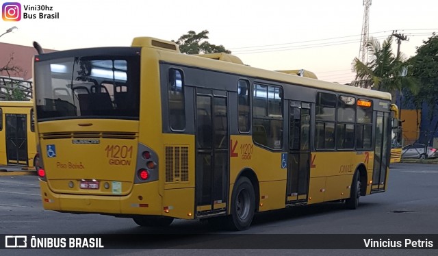 Gidion Transporte e Turismo 11201 na cidade de Joinville, Santa Catarina, Brasil, por Vinicius Petris. ID da foto: 6651661.