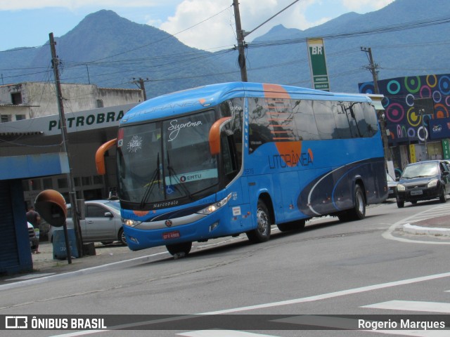 Litorânea Transportes Coletivos 5878 na cidade de São Sebastião, São Paulo, Brasil, por Rogerio Marques. Número da foto: #6650816.