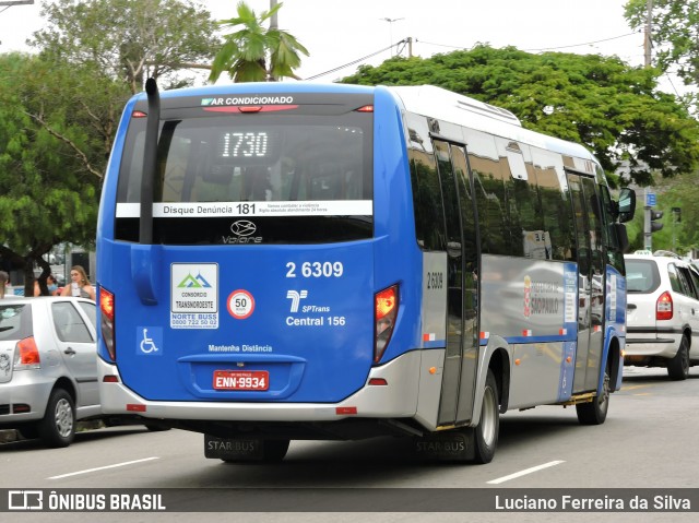 Transcooper > Norte Buss 2 6309 na cidade de São Paulo, São Paulo, Brasil, por Luciano Ferreira da Silva. ID da foto: 6650751.