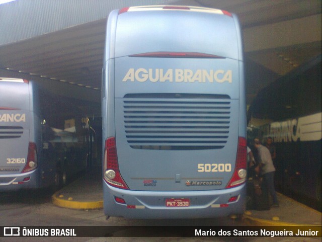 Viação Águia Branca 50200 na cidade de Salvador, Bahia, Brasil, por Mario dos Santos Nogueira Junior. ID da foto: 6649749.