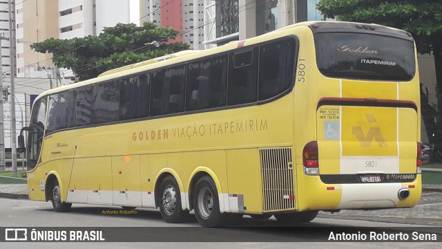 Viação Itapemirim 5801 na cidade de Fortaleza, Ceará, Brasil, por Antonio Roberto Sena. Número da foto: #6650817.