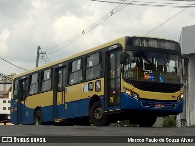 Trancid - Transporte Cidade de Divinópolis 195 na cidade de Divinópolis, Minas Gerais, Brasil, por Marcos Paulo de Souza Alves. Número da foto: #6652029.