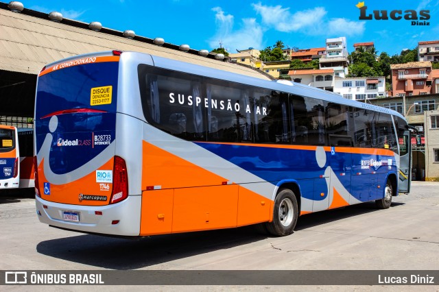 Viação Ideal B28733 na cidade de Rio de Janeiro, Rio de Janeiro, Brasil, por Lucas Diniz. Número da foto: #6654534.
