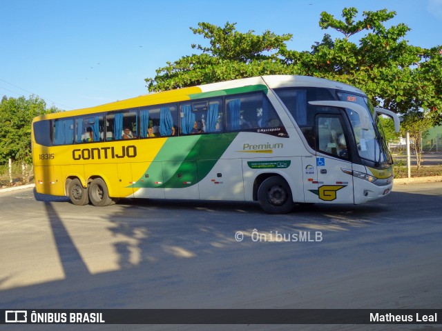 Empresa Gontijo de Transportes 18315 na cidade de Teixeira de Freitas, Bahia, Brasil, por Matheus Leal. ID da foto: 6651827.