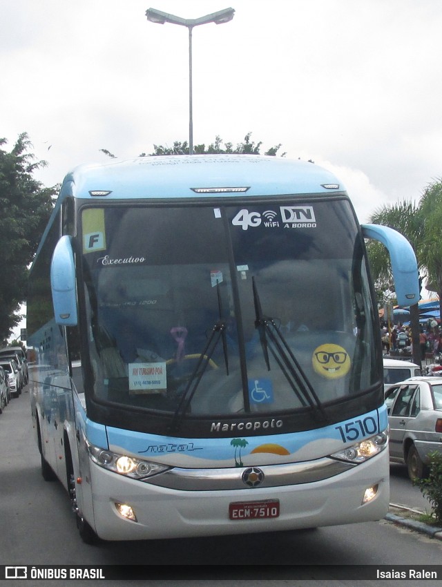 Transportadora Turística Natal 1510 na cidade de Aparecida, São Paulo, Brasil, por Isaias Ralen. ID da foto: 6654105.