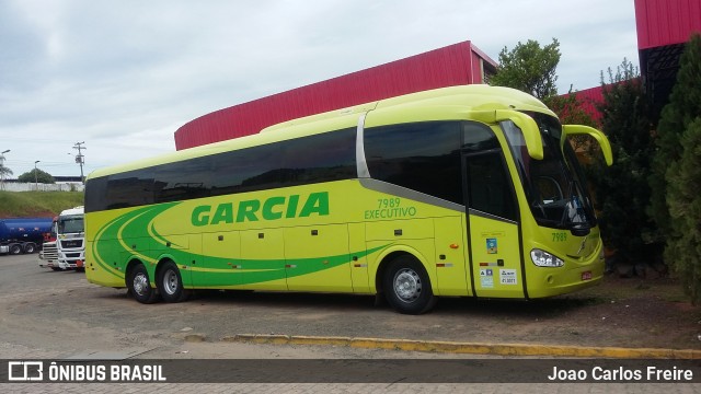 Viação Garcia 7989 na cidade de Bauru, São Paulo, Brasil, por Joao Carlos Freire. ID da foto: 6651725.