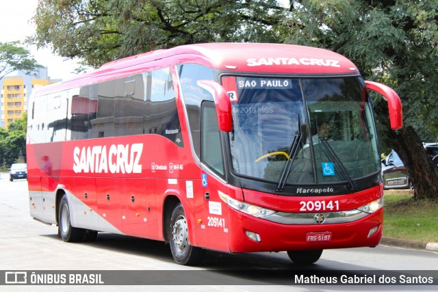 Viação Santa Cruz 209141 na cidade de Campinas, São Paulo, Brasil, por Matheus Gabriel dos Santos. ID da foto: 6653718.