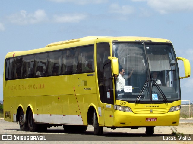 Viação Itapemirim 9537 na cidade de Vitória da Conquista, Bahia, Brasil, por Lucas Vieira. ID da foto: 6655964.