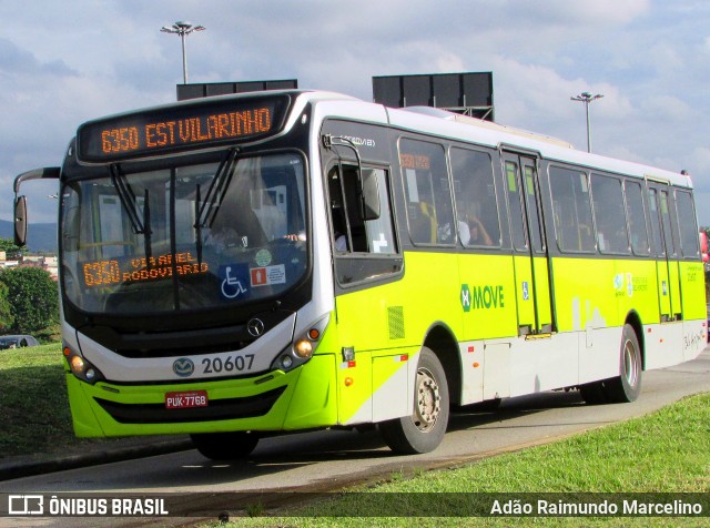 SM Transportes 20607 na cidade de Belo Horizonte, Minas Gerais, Brasil, por Adão Raimundo Marcelino. ID da foto: 6656654.