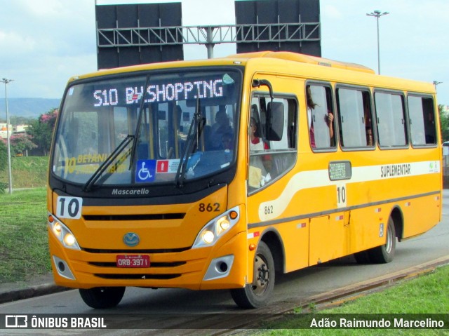 Transporte Suplementar de Belo Horizonte 862 na cidade de Belo Horizonte, Minas Gerais, Brasil, por Adão Raimundo Marcelino. ID da foto: 6656465.