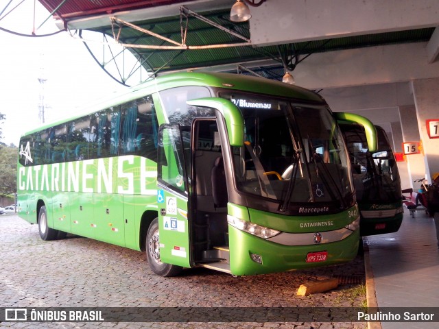 Auto Viação Catarinense 3441 na cidade de Joinville, Santa Catarina, Brasil, por Paulinho Sartor. ID da foto: 6655835.