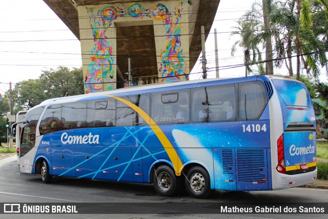 Viação Cometa 14104 na cidade de Campinas, São Paulo, Brasil, por Matheus Gabriel dos Santos. ID da foto: 6654983.