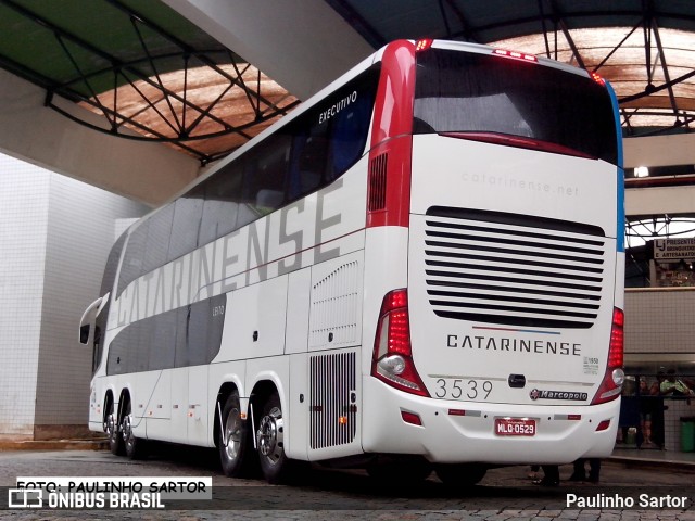 Auto Viação Catarinense 3539 na cidade de Joinville, Santa Catarina, Brasil, por Paulinho Sartor. Número da foto: #6658571.