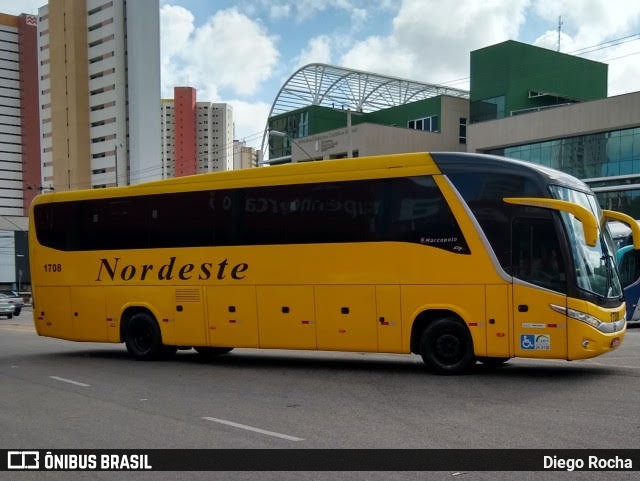 Viação Nordeste 1708 na cidade de Fortaleza, Ceará, Brasil, por Diego Rocha. Número da foto: #6658708.
