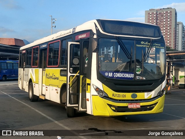 Viação Nilopolitana RJ 123.126 na cidade de Rio de Janeiro, Rio de Janeiro, Brasil, por Jorge Gonçalves. ID da foto: 6657648.