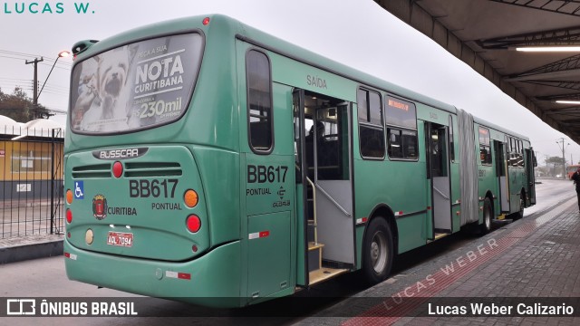 Transporte Coletivo Glória BB617 na cidade de Curitiba, Paraná, Brasil, por Lucas Weber Calizario. Número da foto: #6661134.