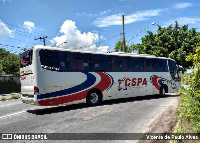 CSPA Transportes e Turismo 1504 na cidade de Aparecida, São Paulo, Brasil, por Vicente de Paulo Alves. ID da foto: 6660098.