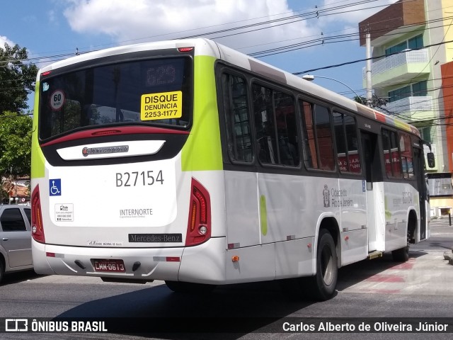 Caprichosa Auto Ônibus B27154 na cidade de Rio de Janeiro, Rio de Janeiro, Brasil, por Carlos Alberto de Oliveira Júnior. ID da foto: 6661828.