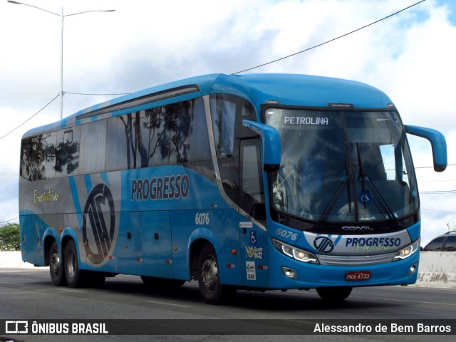 Auto Viação Progresso 6076 na cidade de Caruaru, Pernambuco, Brasil, por Alessandro de Bem Barros. ID da foto: 6660933.