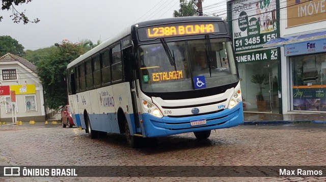 Empresa de Transporte Coletivo Viamão 576 na cidade de Viamão, Rio Grande do Sul, Brasil, por Max Ramos. ID da foto: 6659898.