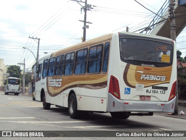 Transportes Fabio's RJ 154.133 na cidade de Rio de Janeiro, Rio de Janeiro, Brasil, por Carlos Alberto de Oliveira Júnior. ID da foto: 6661922.