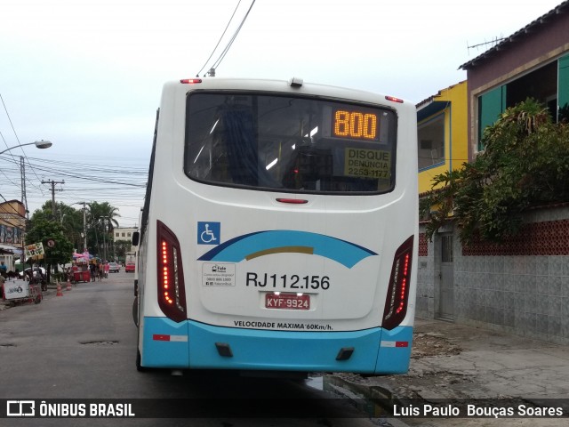 Auto Viação Vera Cruz - Belford Roxo RJ 112.156 na cidade de Rio de Janeiro, Rio de Janeiro, Brasil, por Luis Paulo  Bouças Soares. Número da foto: #6664029.