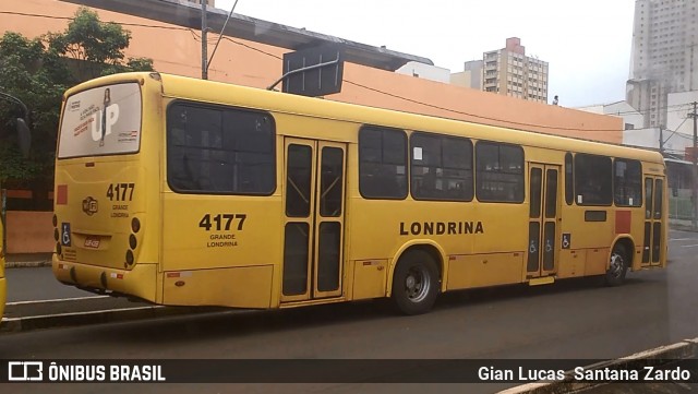 TCGL - Transportes Coletivos Grande Londrina 4177 na cidade de Londrina, Paraná, Brasil, por Gian Lucas  Santana Zardo. ID da foto: 6665663.