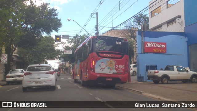 TCGL - Transportes Coletivos Grande Londrina 2105 na cidade de Londrina, Paraná, Brasil, por Gian Lucas  Santana Zardo. Número da foto: #6663211.