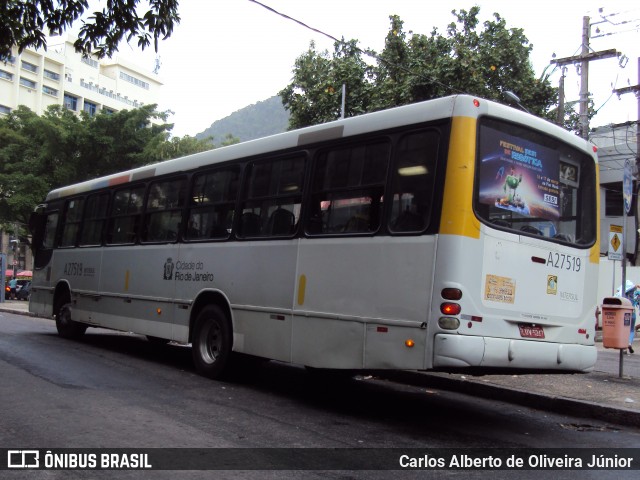 Transportes Vila Isabel A27519 na cidade de Rio de Janeiro, Rio de Janeiro, Brasil, por Carlos Alberto de Oliveira Júnior. ID da foto: 6615781.