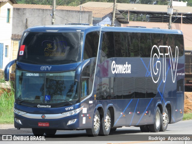 Viação Cometa 17313 na cidade de Conselheiro Lafaiete, Minas Gerais, Brasil, por Rodrigo  Aparecido. ID da foto: 6615641.