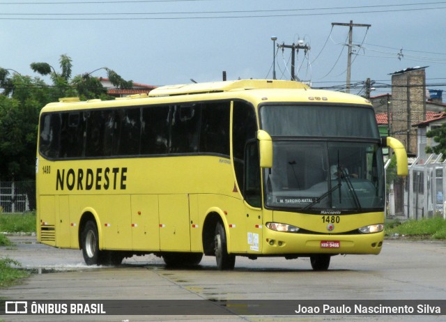 Viação Nordeste 1480 na cidade de Natal, Rio Grande do Norte, Brasil, por Joao Paulo Nascimento Silva. ID da foto: 6615386.