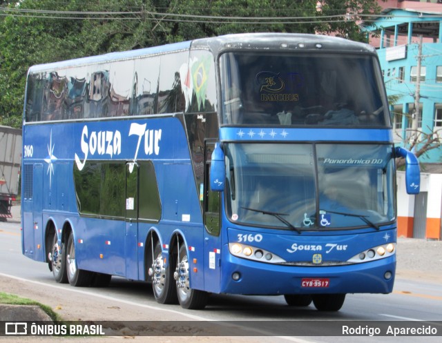 Souza Tur 3160 na cidade de Conselheiro Lafaiete, Minas Gerais, Brasil, por Rodrigo  Aparecido. ID da foto: 6615610.