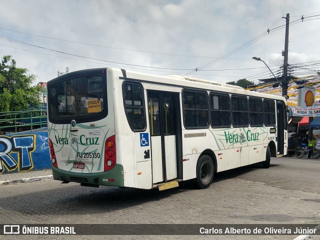 Viação Vera Cruz RJ 205.130 na cidade de Duque de Caxias, Rio de Janeiro, Brasil, por Carlos Alberto de Oliveira Júnior. ID da foto: 6615821.