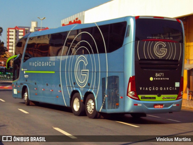 Viação Garcia 8471 na cidade de Sorocaba, São Paulo, Brasil, por Vinicius Martins. Número da foto: #6614912.