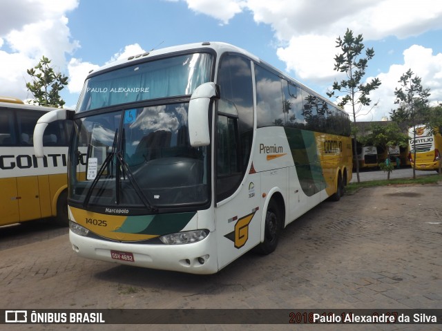 Empresa Gontijo de Transportes 14025 na cidade de Belo Horizonte, Minas Gerais, Brasil, por Paulo Alexandre da Silva. ID da foto: 6615585.