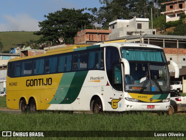 Empresa Gontijo de Transportes 14340 na cidade de Fervedouro, Minas Gerais, Brasil, por Lucas Oliveira. ID da foto: 6667181.