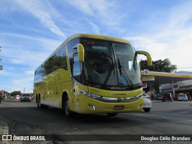 Viação Itapemirim 60063 na cidade de Belo Horizonte, Minas Gerais, Brasil, por Douglas Célio Brandao. Número da foto: #6666150.