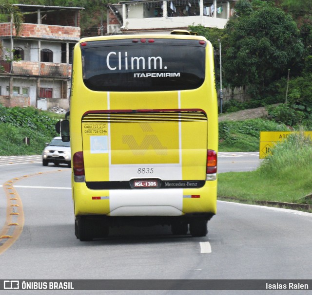 Viação Itapemirim 8835 na cidade de Santos Dumont, Minas Gerais, Brasil, por Isaias Ralen. Número da foto: #6667652.