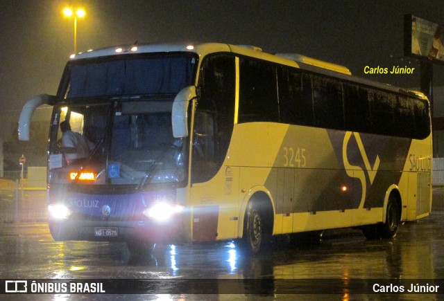 Viação São Luiz 3245 na cidade de Goiânia, Goiás, Brasil, por Carlos Júnior. ID da foto: 6669426.