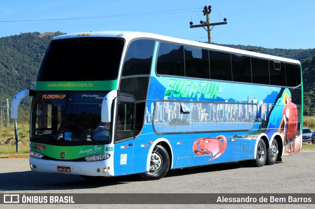 Eucatur - Empresa União Cascavel de Transportes e Turismo 4130 na cidade de Imbituba, Santa Catarina, Brasil, por Alessandro de Bem Barros. ID da foto: 6668449.