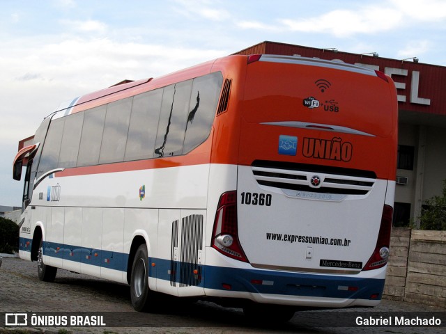 Expresso União 10360 na cidade de Fazenda Rio Grande, Paraná, Brasil, por Gabriel Machado. ID da foto: 6669662.