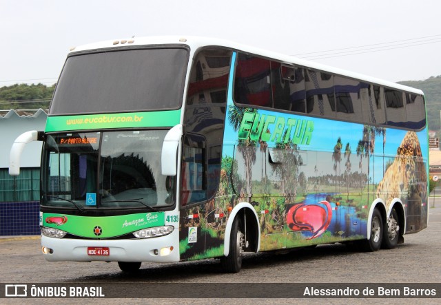 Eucatur - Empresa União Cascavel de Transportes e Turismo 4135 na cidade de Laguna, Santa Catarina, Brasil, por Alessandro de Bem Barros. ID da foto: 6668444.