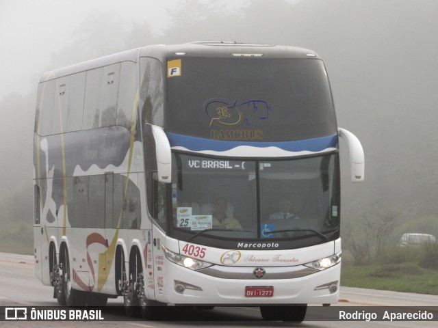 Advance Transatur 4035 na cidade de Congonhas, Minas Gerais, Brasil, por Rodrigo  Aparecido. Número da foto: #6669698.