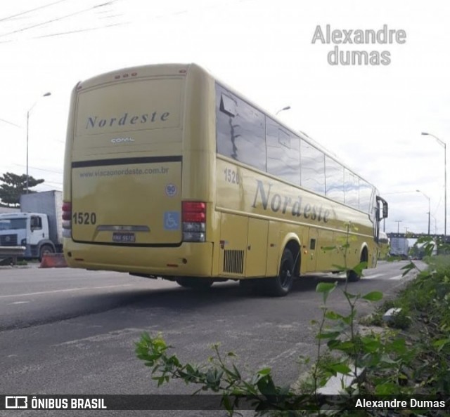 Viação Nordeste 1520 na cidade de Bayeux, Paraíba, Brasil, por Alexandre Dumas. ID da foto: 6668504.