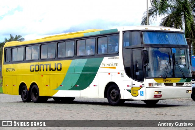 Empresa Gontijo de Transportes 15705 na cidade de Perdões, Minas Gerais, Brasil, por Andrey Gustavo. ID da foto: 6668619.