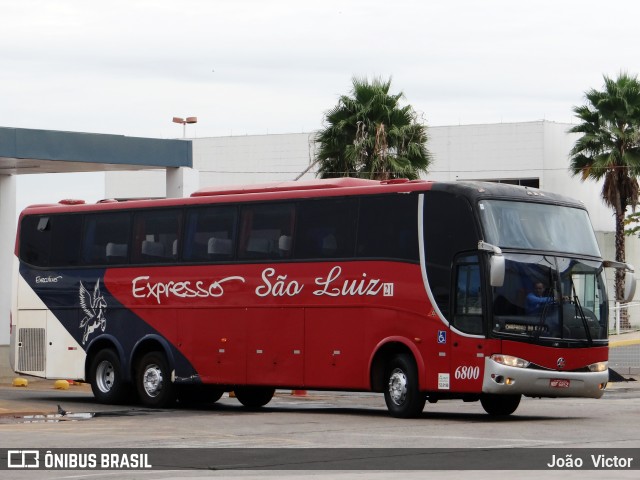 Expresso São Luiz 6800 na cidade de Goiânia, Goiás, Brasil, por João Victor. ID da foto: 6669524.