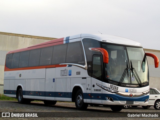 Expresso União 10360 na cidade de Fazenda Rio Grande, Paraná, Brasil, por Gabriel Machado. Número da foto: #6669636.