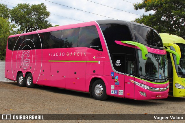 Viação Garcia 7179 na cidade de Foz do Iguaçu, Paraná, Brasil, por Vagner Valani. Número da foto: #6671966.