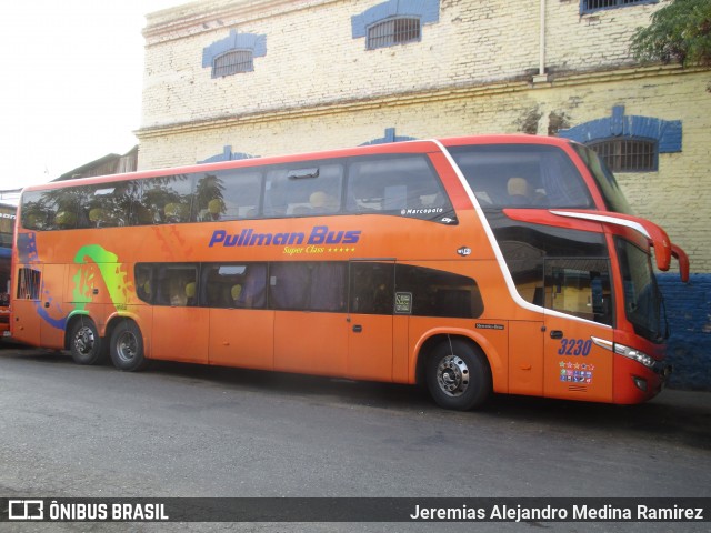 Pullman Bus 3230 na cidade de Santiago, Santiago, Metropolitana de Santiago, Chile, por Jeremias Alejandro Medina Ramirez. Número da foto: #6672879.