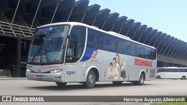 Reunidas Transportes Coletivos 27229 na cidade de Florianópolis, Santa Catarina, Brasil, por Henrique Augusto Allebrandt. ID da foto: 6670575.